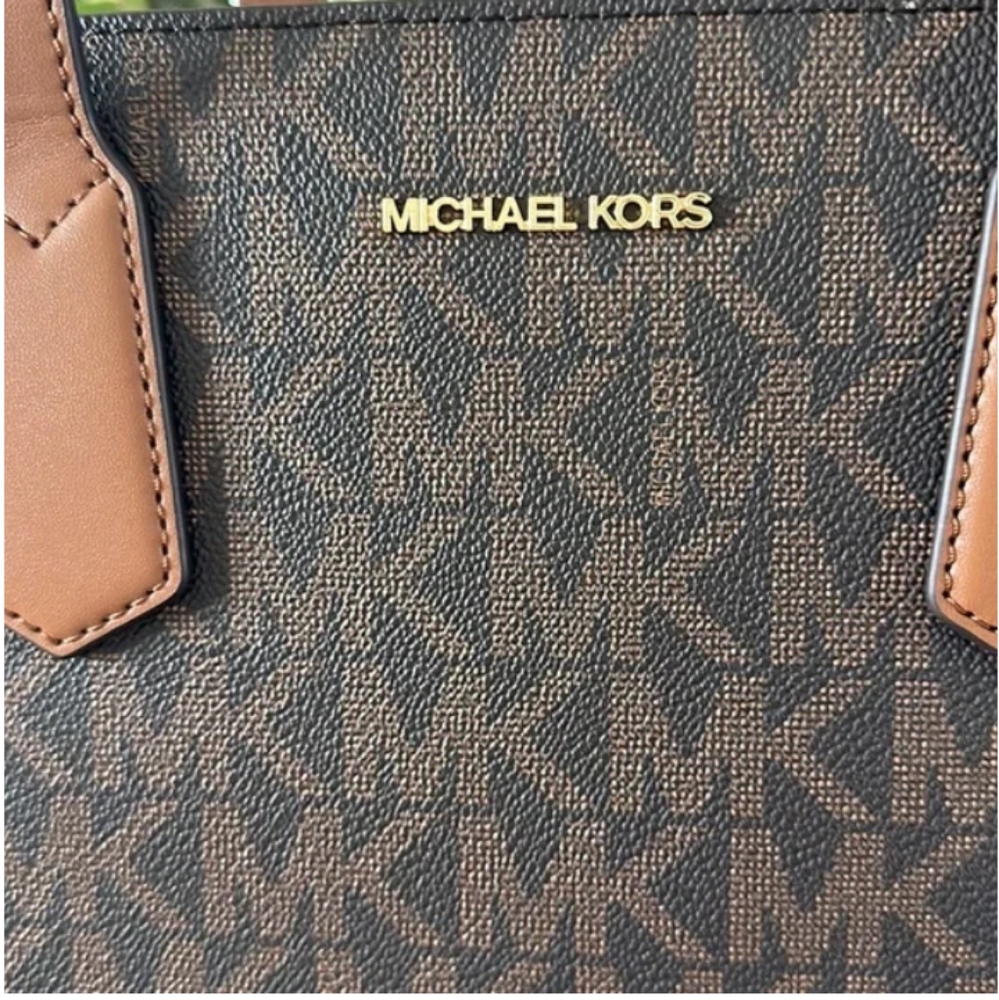 Michael Kors LG NS TOTE Maple Color:Brown - Picture 6 of 7
